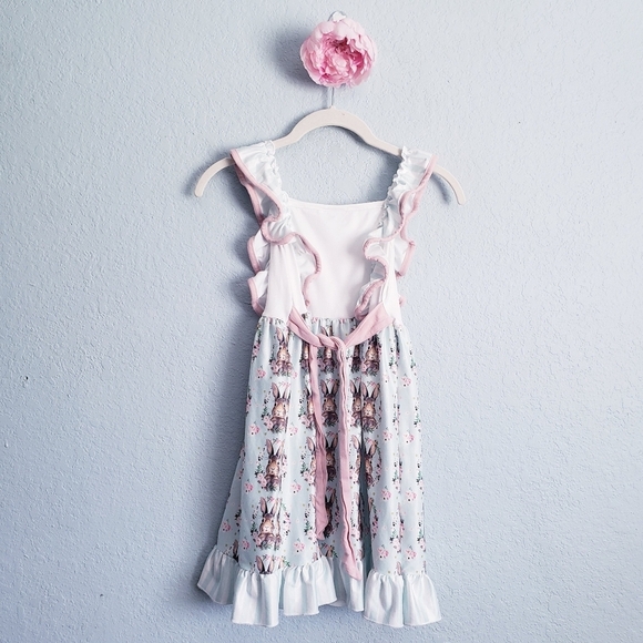 Peter Rabbit‎ Floral Chic Ruffle Mint Easter Dress - Picture 7 of 7